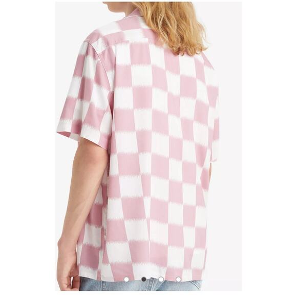 Levi’s Mens Relaxed Fit Classic Camper Button Up Shirt Size S Pink Mauve NWT - Picture 3 of 16